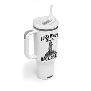 Funny Groundhog Day Tumbler With Handle Retro Guess Whos Back TS10 Print Your Wear