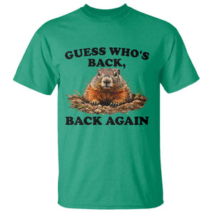 Groundhog Day T Shirt Funny Woodchuck Guess Whos Back TS10 Irish Green Print Your Wear