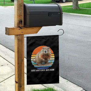 Groundhog Day Garden Flag Retro Vintage Funny Woodchuck Guess Whos Back TS10 Print Your Wear