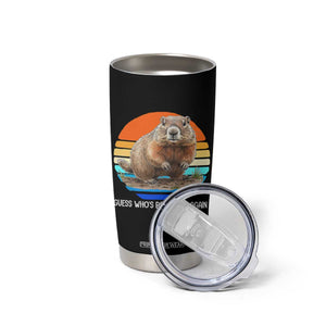 Groundhog Day Tumbler Cup Retro Vintage Funny Woodchuck Guess Whos Back TS10 Print Your Wear