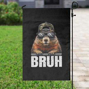 Bruh Groundhog Garden Flag Funny Woodchuck Camo Hat Youth Teens Kids Slang TS10 Print Your Wear