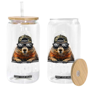 Bruh Groundhog Glass Can Funny Woodchuck Camo Hat Youth Teens Kids Slang TS10 Print Your Wear