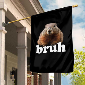 Bruh Groundhog Garden Flag Funny Woodchuck Youth Teens Kids Slang TS10 Print Your Wear