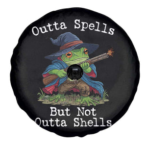 Wizard Frog Meme Spare Tire Cover Outta Spells But Not Outta Shells TS10 Print Your Wear