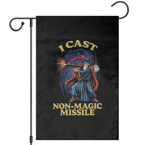 I Cast Non-Magic Missile Funny Wizard Parody Meme Garden Flag TS10 Black Print Your Wear