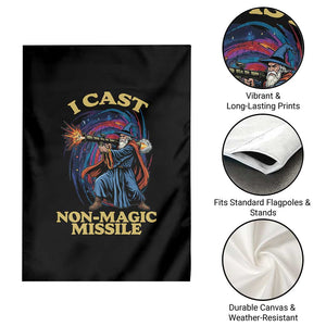 I Cast Non-Magic Missile Funny Wizard Parody Meme Garden Flag TS10 Print Your Wear