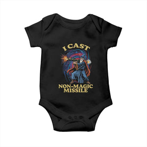 I Cast Non-Magic Missile Funny Wizard Parody Meme Baby Onesie TS10 Black Print Your Wear