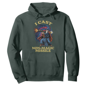 I Cast Non-Magic Missile Funny Wizard Parody Meme Hoodie TS10 Dark Forest Green Print Your Wear