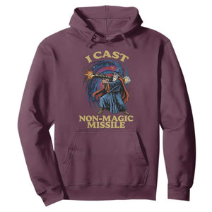 I Cast Non-Magic Missile Funny Wizard Parody Meme Hoodie TS10 Maroon Print Your Wear