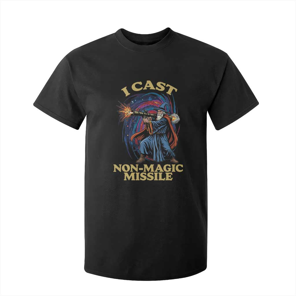 I Cast Non-Magic Missile Funny Wizard Parody Meme T Shirt For Kid TS10 Black Print Your Wear