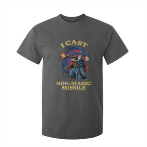 I Cast Non-Magic Missile Funny Wizard Parody Meme T Shirt For Kid TS10 Dark Heather Print Your Wear