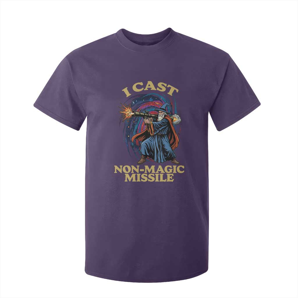 I Cast Non-Magic Missile Funny Wizard Parody Meme T Shirt For Kid TS10 Purple Print Your Wear