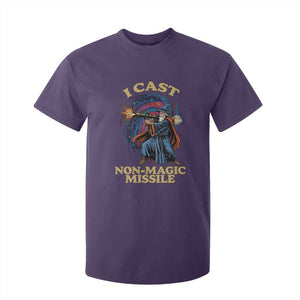 I Cast Non-Magic Missile Funny Wizard Parody Meme T Shirt For Kid TS10 Purple Print Your Wear