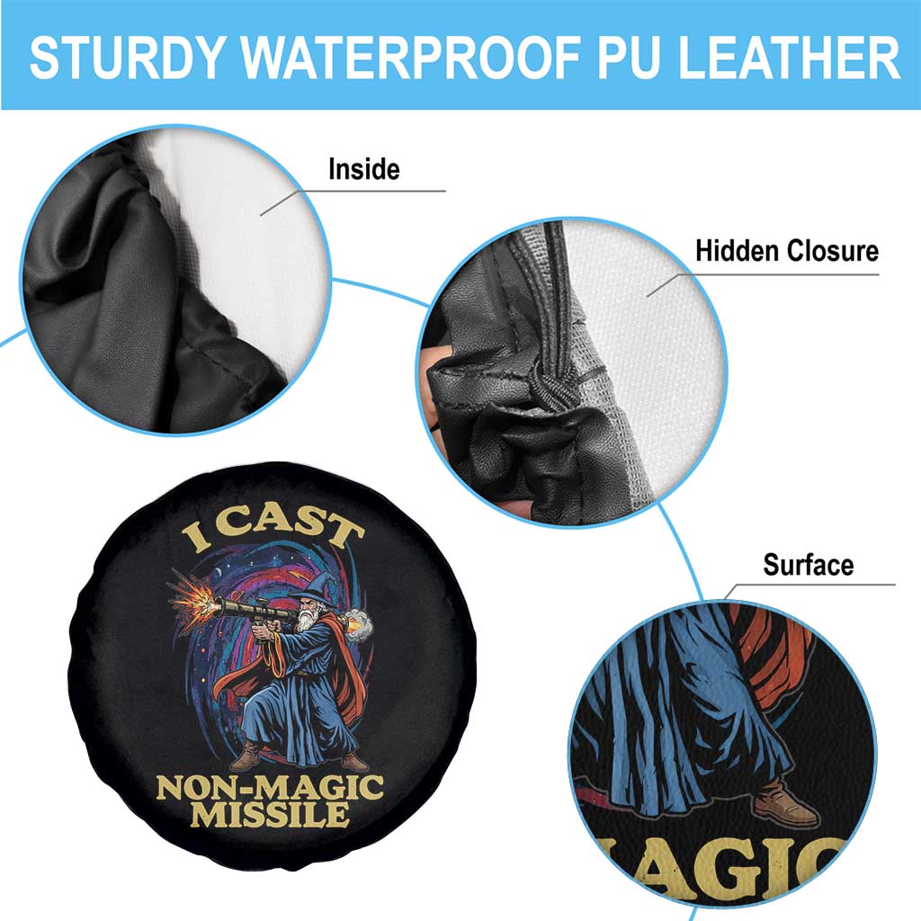 I Cast Non-Magic Missile Funny Wizard Parody Meme Spare Tire Cover TS10 Print Your Wear
