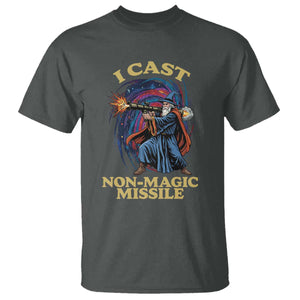 I Cast Non-Magic Missile Funny Wizard Parody Meme T Shirt TS10 Dark Heather Print Your Wear