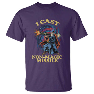 I Cast Non-Magic Missile Funny Wizard Parody Meme T Shirt TS10 Purple Print Your Wear
