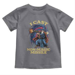 I Cast Non-Magic Missile Funny Wizard Parody Meme Toddler T Shirt TS10 Charcoal Print Your Wear