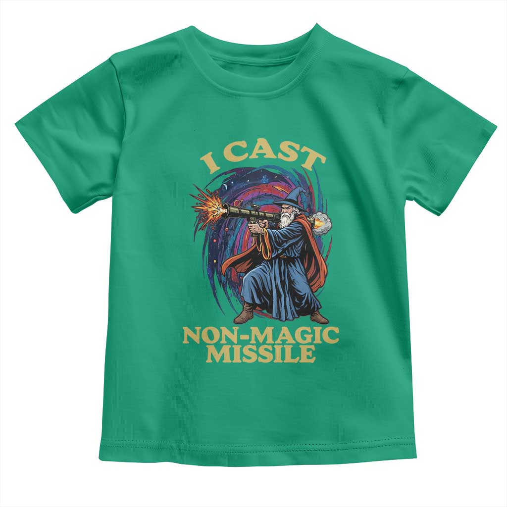 I Cast Non-Magic Missile Funny Wizard Parody Meme Toddler T Shirt TS10 Irish Green Print Your Wear