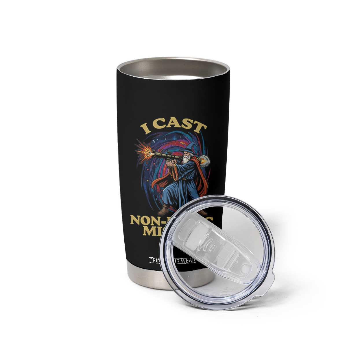 I Cast Non-Magic Missile Funny Wizard Parody Meme Tumbler Cup TS10 Print Your Wear