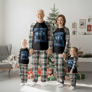 Funny Wizard Plaid Pajama Set Mana is Stored in The Balls Magician Sorcerer Witcher TS10 Christmas Plaid Print Your Wear