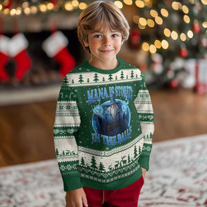 Funny Wizard Ugly Christmas Sweater Mana is Stored in The Balls Magician Sorcerer Witcher TS10 Forest Green Beige Print Your Wear