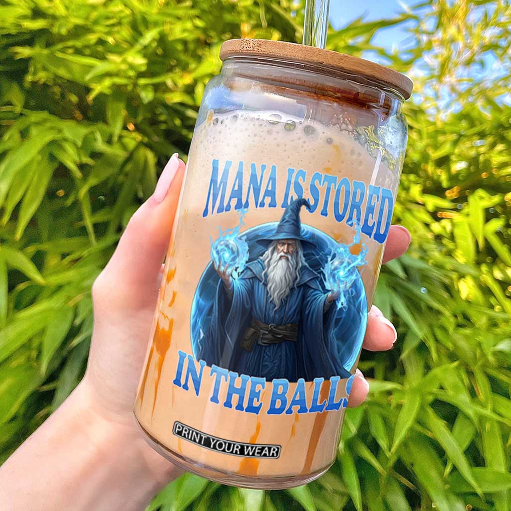 Funny Wizard Glass Can Mana is Stored in The Balls Magician Sorcerer Witcher TS10 Black Print Your Wear