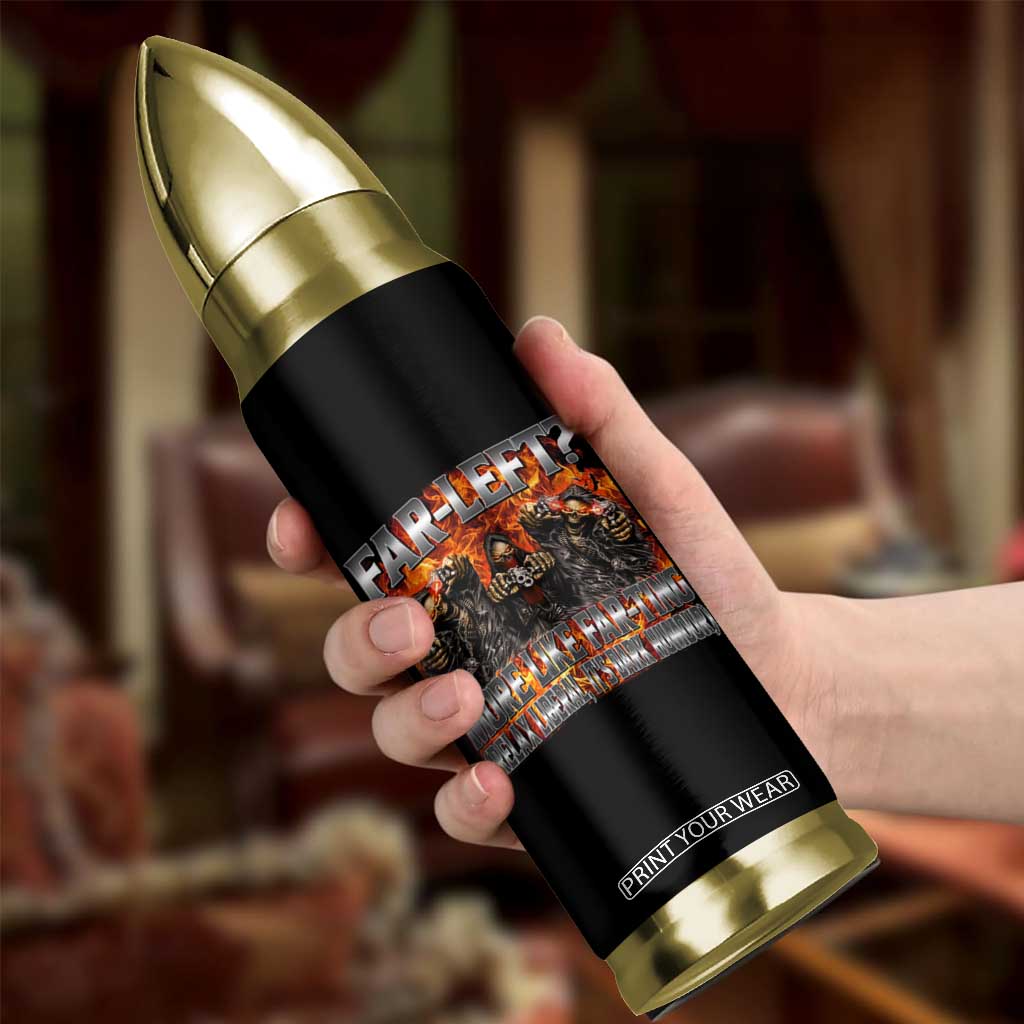 Funny Hard Skeleton Meme Bootleg Bullet Tumbler Far Left? More Like Farting TS10 Print Your Wear