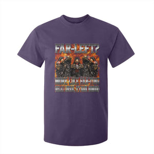 Funny Hard Skeleton Meme Bootleg T Shirt For Kid Far Left? More Like Farting TS10 Purple Print Your Wear