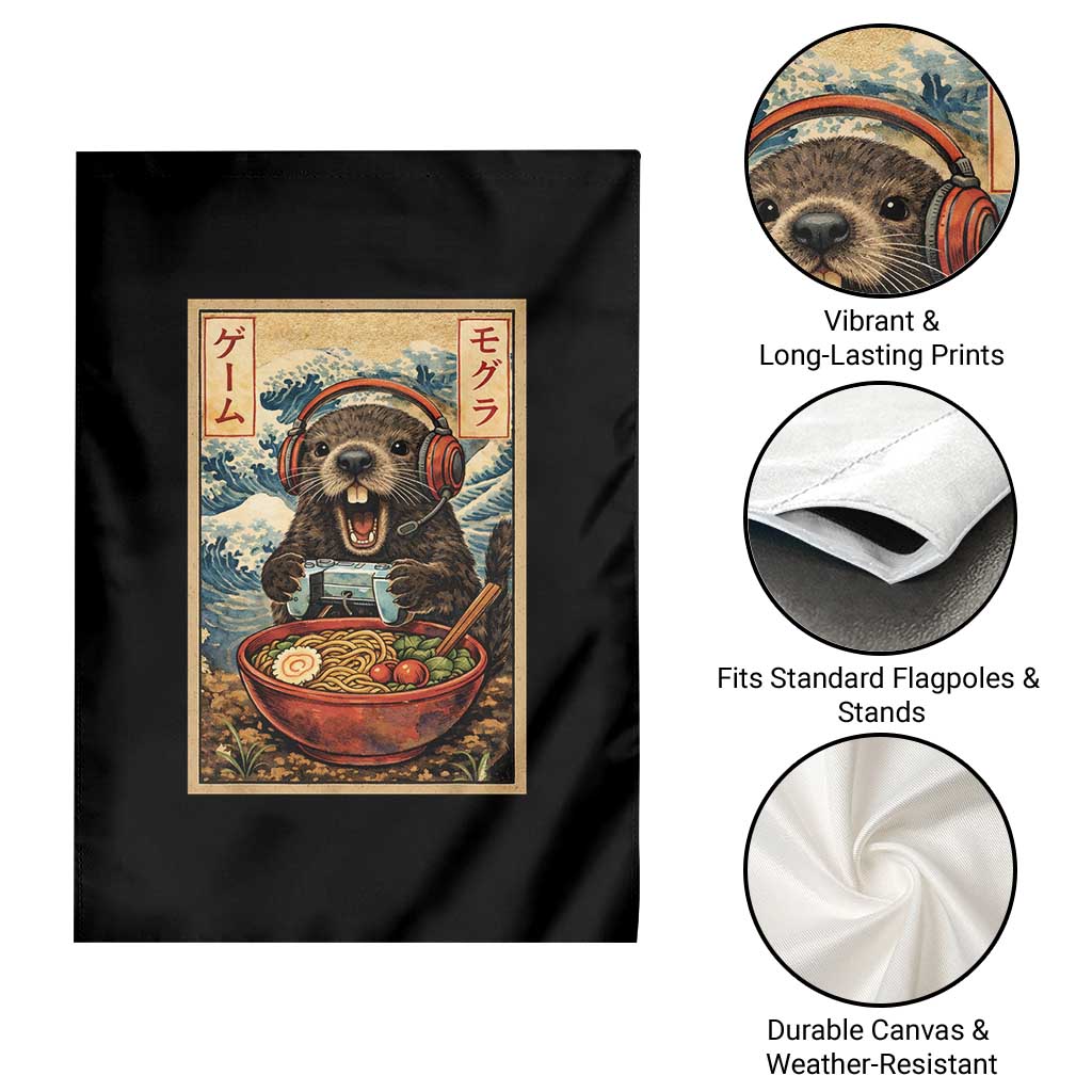 Cute Kawaii Gamer Groundhog Garden Flag Funny Japanese Ramen Anime Otaku Fan Gift TS10 Print Your Wear