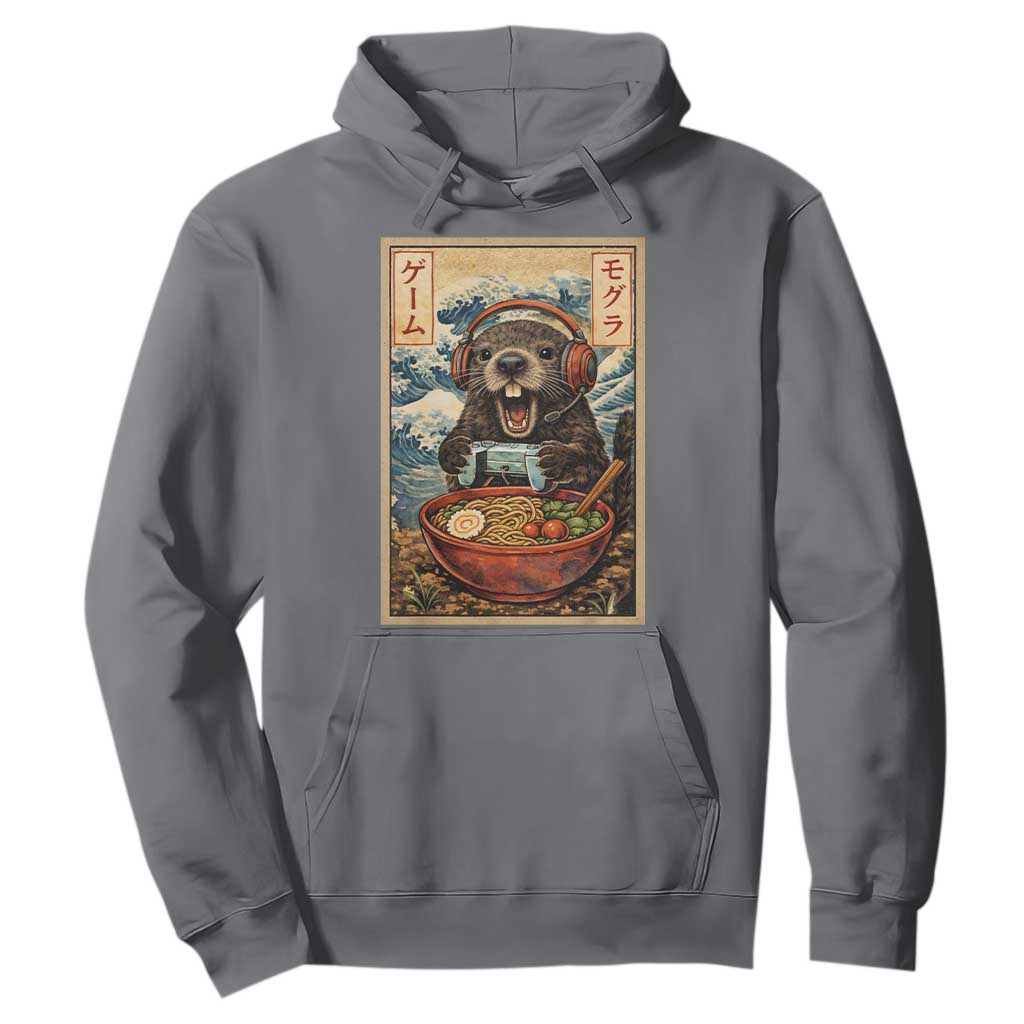 Cute Kawaii Gamer Groundhog Hoodie Funny Japanese Ramen Anime Otaku Fan Gift TS10 Charcoal Print Your Wear