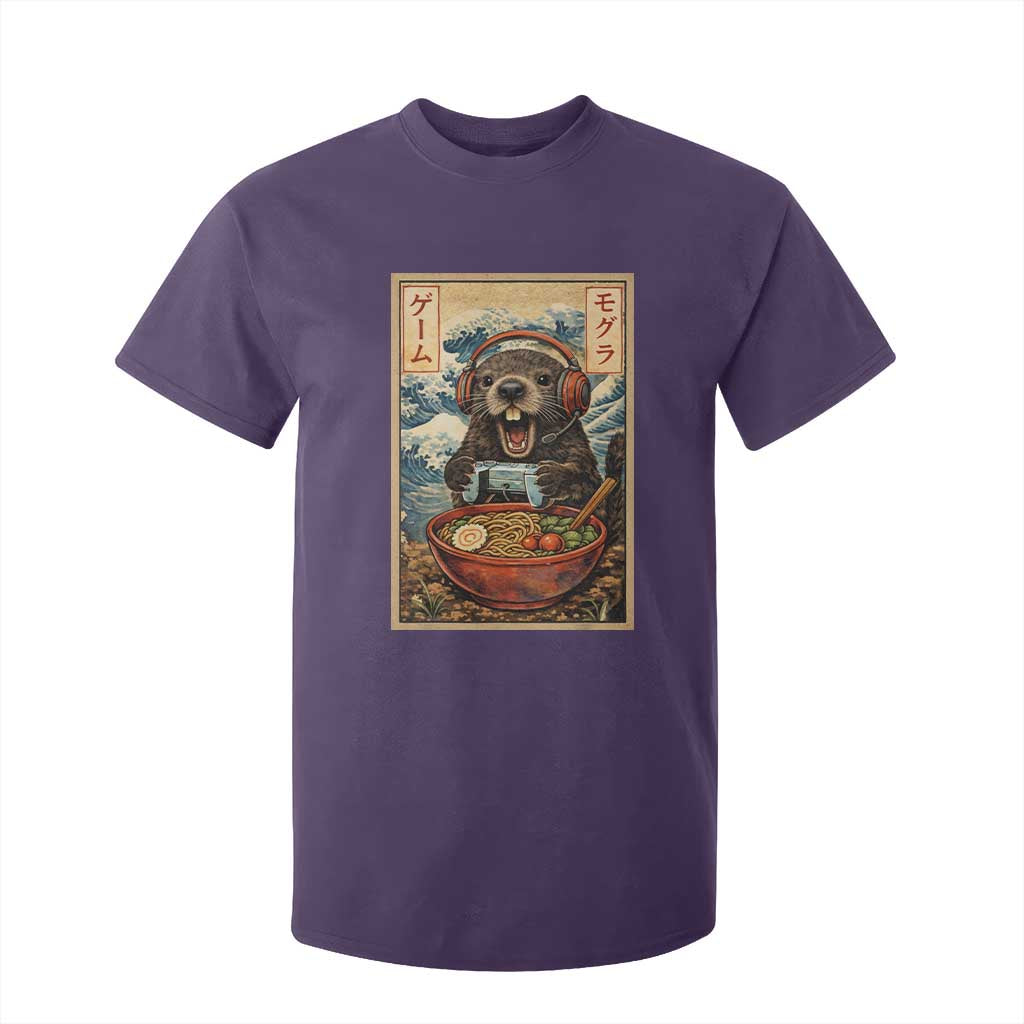 Cute Kawaii Gamer Groundhog T Shirt For Kid Funny Japanese Ramen Anime Otaku Fan Gift TS10 Purple Print Your Wear