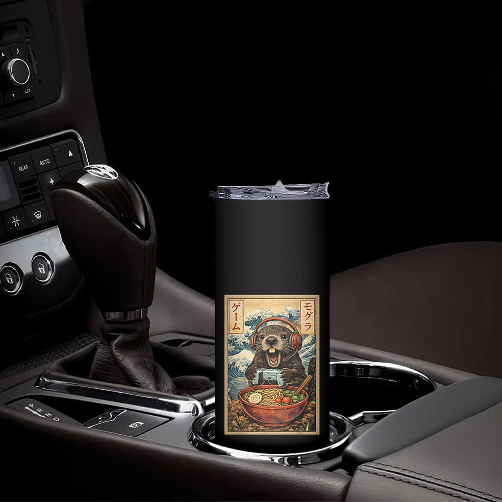 Cute Kawaii Gamer Groundhog Skinny Tumbler Funny Japanese Ramen Anime Otaku Fan Gift TS10 Print Your Wear