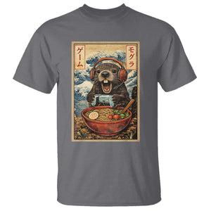 Cute Kawaii Gamer Groundhog T Shirt Funny Japanese Ramen Anime Otaku Fan Gift TS10 Charcoal Print Your Wear