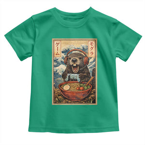 Cute Kawaii Gamer Groundhog Toddler T Shirt Funny Japanese Ramen Anime Otaku Fan Gift TS10 Irish Green Print Your Wear