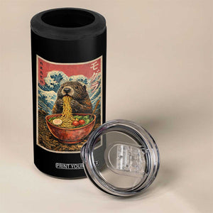 Japanese Groundhog Ramen Noodles 4 in 1 Can Cooler Tumbler Funny Kawaii Anime TS10 Print Your Wear