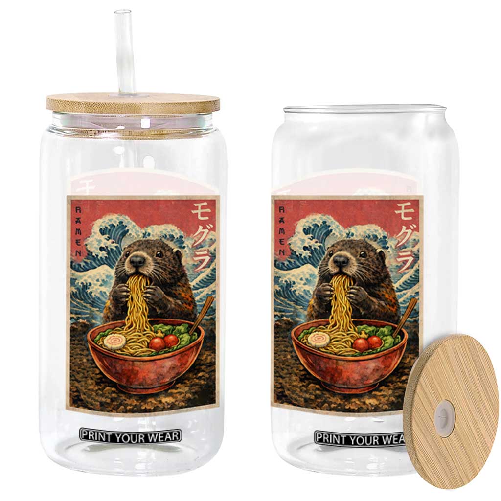 Japanese Groundhog Ramen Noodles Glass Can Funny Kawaii Anime TS10 Print Your Wear