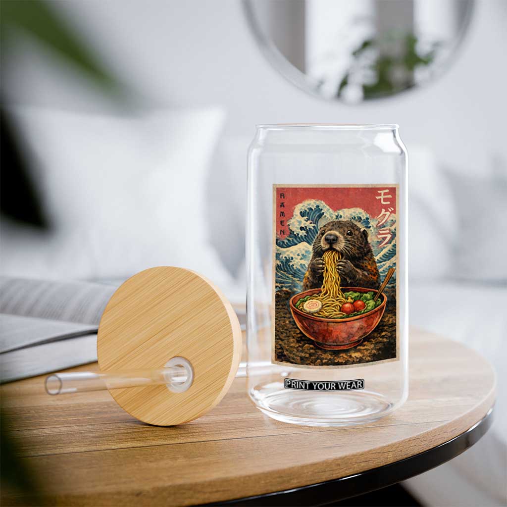 Japanese Groundhog Ramen Noodles Glass Can Funny Kawaii Anime TS10 Print Your Wear