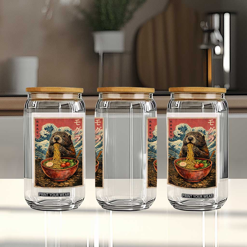 Japanese Groundhog Ramen Noodles Glass Can Funny Kawaii Anime TS10 Print Your Wear