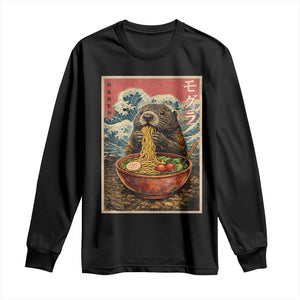 Japanese Groundhog Ramen Noodles Long Sleeve Shirt Funny Kawaii Anime TS10 Black Print Your Wear