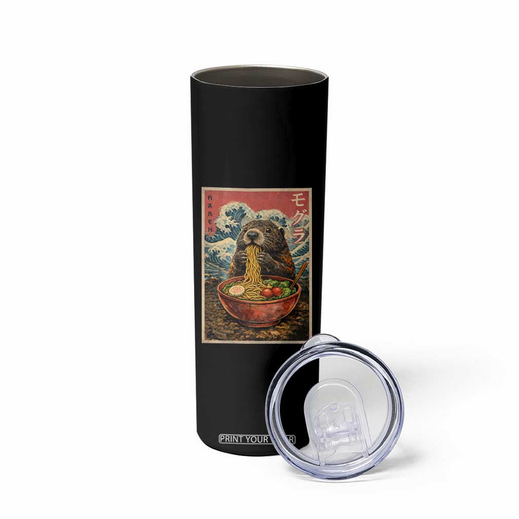 Japanese Groundhog Ramen Noodles Skinny Tumbler Funny Kawaii Anime TS10 Print Your Wear