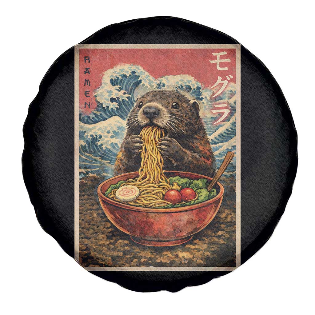 Japanese Groundhog Ramen Noodles Spare Tire Cover Funny Kawaii Anime TS10 Print Your Wear