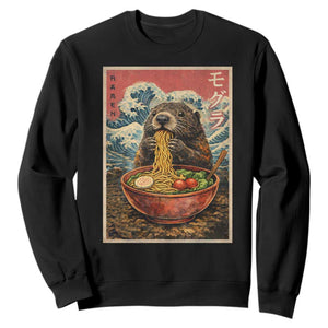 Japanese Groundhog Ramen Noodles Sweatshirt Funny Kawaii Anime TS10 Black Print Your Wear