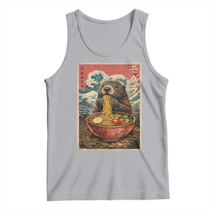 Japanese Groundhog Ramen Noodles Tank Top Funny Kawaii Anime TS10 Athletic Heather Print Your Wear