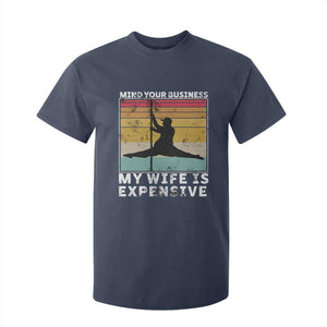 Sarcastic Husband T Shirt For Kid Retro Mind Your Business My Wife Is Expensive TS10 Navy Print Your Wear