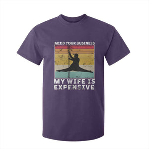 Sarcastic Husband T Shirt For Kid Retro Mind Your Business My Wife Is Expensive TS10 Purple Print Your Wear