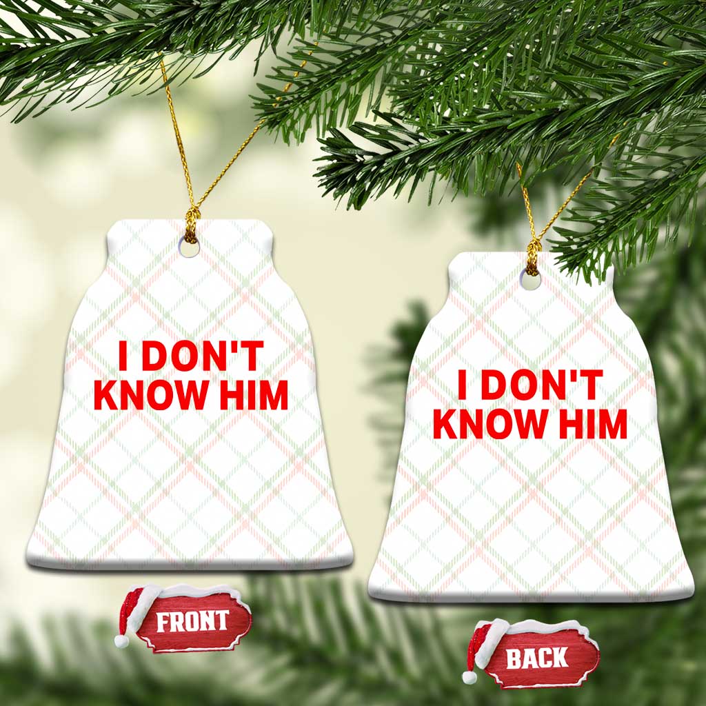 Funny Couple Matching Ceramic Ornament I Don't Know Him Couples She's My Soulmate TS10 Print Your Wear