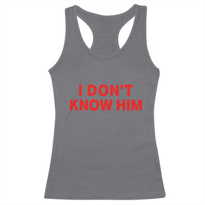 Funny Couple Matching Racerback Tank Top I Don't Know Him Couples She's My Soulmate TS10 Charcoal Print Your Wear