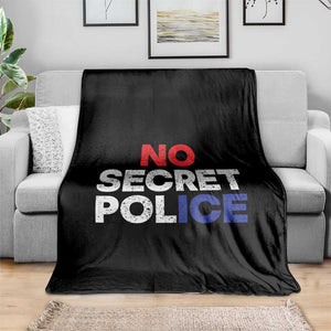 Subtle Abolish Ice Throw Blanket No Secret Police TS10 Print Your Wear