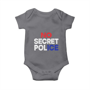 Subtle Abolish Ice Baby Onesie No Secret Police TS10 Charcoal Print Your Wear