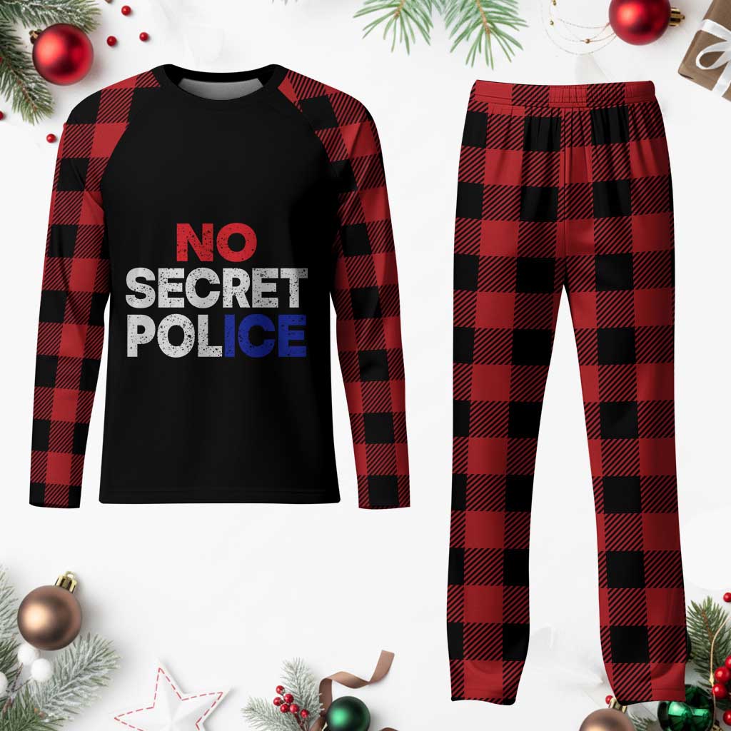 Subtle Abolish Ice Plaid Pajama Set No Secret Police TS10 Buffalo Plaid Print Your Wear